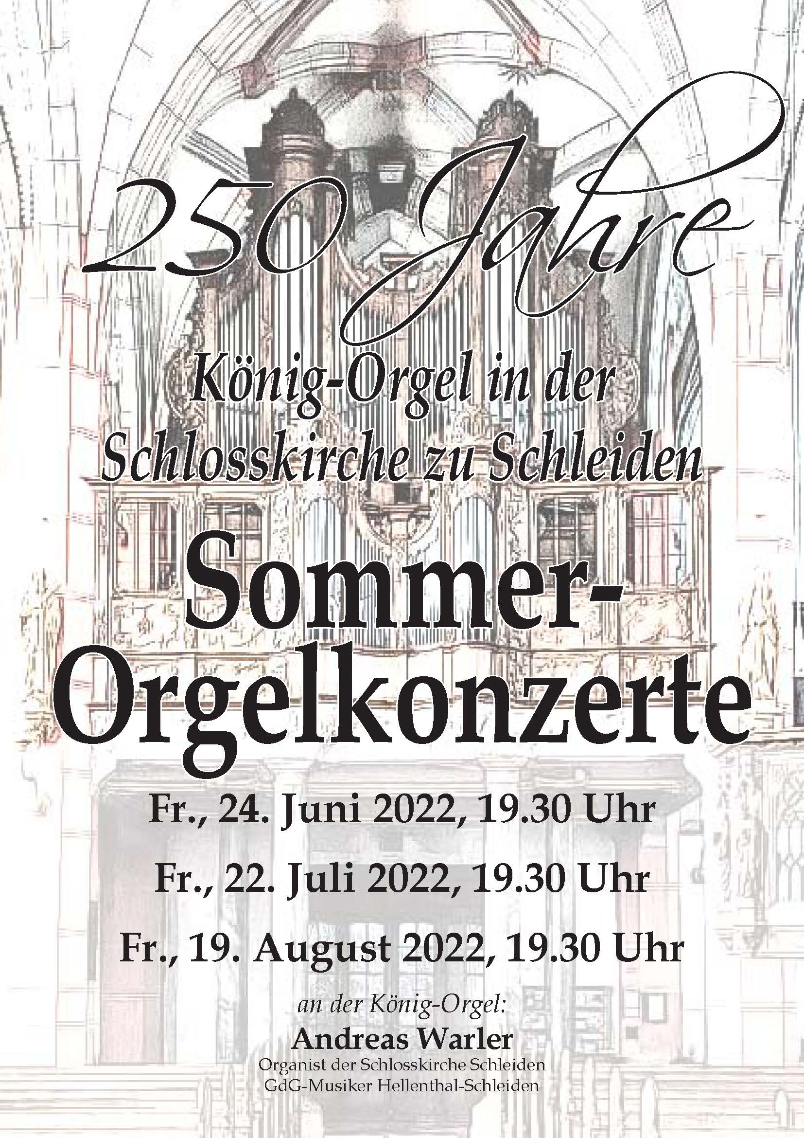 Sommer-Orgelkonzert 2022